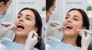 Deep dental cleaning vs. Regular dental cleaning